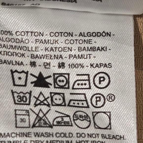 NWT Levi's FIORELLA Golden Tan Cotton Corduroy Button Down Jumper Dress, Sz Med - Picture 12 of 12